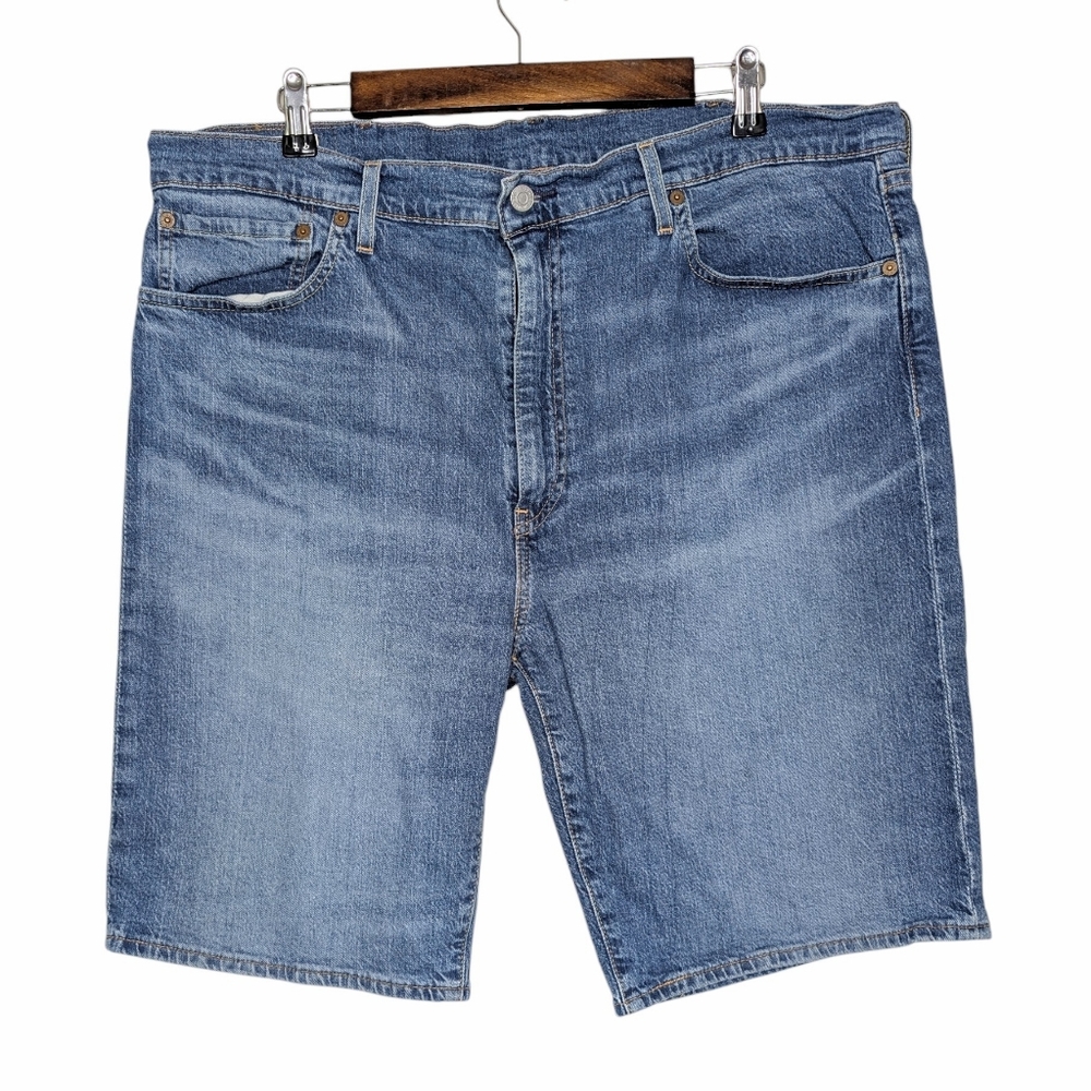 Levi's Men's Straight Leg Light Wash Denim Jean Shorts Waist Size 40 Length 10